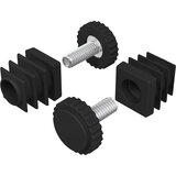  Furnirni nivelatori Podesiva 2 pcs Crna M6 PP | shoptok.hr