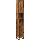 Maison Chic Kopalniška omarica - Kopalniški kabinet starinski les 30x30x190 cm inženirski les, (21794770) Cene