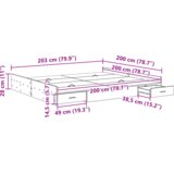  Postelja z dodatnim prostorom za shranjevanje Črna Orehovina, (5000126218) | Shoptok.si