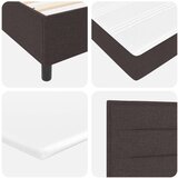  Postelja s škatasto vzmetjo z vzmetnico temno rjava 140x200 cm tkanina, (22083385) | Shoptok.si