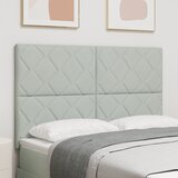 vidaXL LED Uzglavlje Dijamantni Blokovi Svjetlosivo 144 cm, Uzglavlje Dijamantni Blokovi Svjetlosivo 140 cm | shoptok.hr