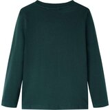  Dječja majica dugih rukava tamnozelena 104 | shoptok.hr