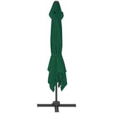  Vrtni senčnik z aluminijastim drogom zelen 300x300 cm | Shoptok.si