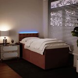 Box spring krevet s madracem ružičasti 100x200 cm baršunasti | shoptok.hr