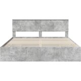  Krevetna konstrukcija s ladicama Betonski sivi 200 x 200 cm | shoptok.hr
