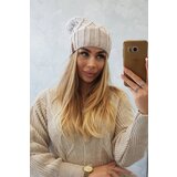 Kesi Cap with fleece Milano K203 ecru melange+light beige | Shoptok.si