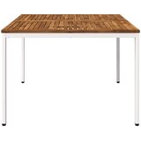  Stol za večeru u vrtu Prirodna i bijela 110 x 108,5 x 75 cm | shoptok.hr