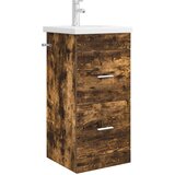 vidaXL Kopalniška omarica s pomivalnikom Dimljen hrast, (5000245504) | Shoptok.si