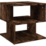  Stranska mizica dimljeni hrast 40x40x40 cm inženirski les, (20712455) | Shoptok.si