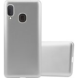 Cadorabo Case, združljiv s Samsungom v kovinskem srebru - zaščitni pokrov, narejen iz fleksibilnega silikona TPU, (20589969) | Shoptok.si
