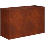  Vrtna saksija Rđa 80 x 30 x 40 cm Otporni čelik | shoptok.hr