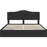 vidaXL Krevetna konstrukcija Crna 200 x 200 cm Konstruirano drvo | shoptok.hr