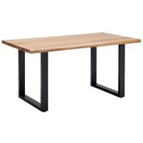 Bessagi Home jedilna miza len, barva hrasta, 160x90 | Shoptok.si