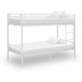 vidaXL Krevet na kat bijeli metalni 90 x 200 cm Cijene