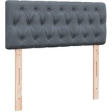 Box spring krevet s madracem tamnosivi 120 x 200 cm baršunasti | shoptok.hr