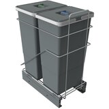Elletipi Siv plastičen koš za smeti za ločevanje odpadkov/izvlečni Ecofil – | Shoptok.si
