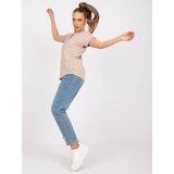 BASIC Feel Good T-shirt-RV-TS-7666.19-beige | shoptok.hr
