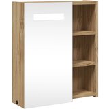 Maison Chic Kopalniška omarica - Kopalniški kabinet z ogledalom z LED lučko hrast 45x13x52 cm, (21794690) Cene