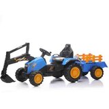  Traktor sa prikolicom i kašikom plavi 13707 Cene