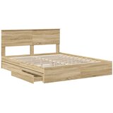  s od storage Sonoma hrast 160 x 200 cm Konstruirano drvo | shoptok.hr