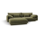 Micadoni Svetlo zelena kotna sedežna garnitura iz tkanine bouclé (levi kot) Torino – Home | Shoptok.si