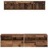 TV stenske enote z LED 5 pcs Star les 80 x 30 x 40 cm Konstruiran les, (5000132539) | Shoptok.si