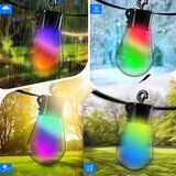  LED RGB solarna dekorativna girlanda 15xLED/18 funkcija USB 6 m IP44 crna Slike