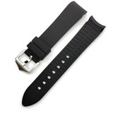 INF Univerzalni silikonski pašček za pametno uro z ukrivljenim koncem Black 22 mm, (5000079142) | Shoptok.si