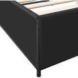  Okvir za krevet crni 135x190 cm konstruirano drvo i metal | shoptok.hr