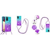 Chameleon Gumiran ovitek z vrvico (TPUVr) za Samsung Galaxy A03s - Modro vijoličen s | Shoptok.si