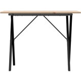  Blagovaonski stol X-oblika 100x50x75 cm od borovine i čelik | shoptok.hr