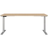 Germania Električno podesivi radni stol podesive visine s pločom stola u dekoru hrasta 80x180 cm Jet – | shoptok.hr
