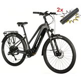 Leaderfox Električno treking kolo Barnet Lady 28" - siva + dodatna baterija | Shoptok.si