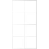  Klizna vrata od stakla ESG i aluminija 102,5 x 205 cm bijela | shoptok.hr
