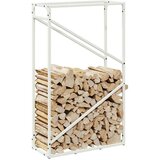  Stalak za drva bijeli 60x25x100 cm hladno valjani čelik | shoptok.hr
