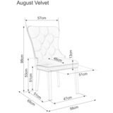 Molarem Home Stolica August-mornarsko plava | shoptok.hr
