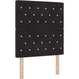  Podnica s Madracem Crna 80x200 cm Baršun | shoptok.hr