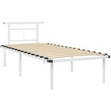 The Living Store Posteljni okvir bel kovinski 90x200 cm - Posteljni Okvir, (21526272) | Shoptok.si
