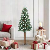  Mršavo božićno drvce Zelena 150 cm PVC i čvrsto drvo bora | shoptok.hr