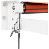 vidaXL Zložljiva tenda oranžna in rjava 4,5x3 m blago in aluminij | Shoptok.si