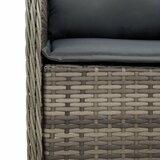  7-dijelni vrtni blagovaonski set sivi od poliratana Siva 190 cm table length | shoptok.hr