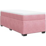 Box spring krevet s madracem ružičasti 90x200 cm baršunasti | shoptok.hr