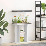 Stalak za akvarij bijeli 60 x 30 x 60 cm od konstruiranog drva