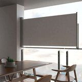 vidaXL Uvlačiva bočna tenda za terasu 120 x 300 cm siva Cijene