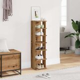 vidaXL Omarica za čevlje artisan hrast 28x27x102 cm inženirski les | Shoptok.si