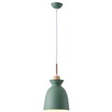  Luster na sajli SIMPLO 1xE27/15W/230V, zelena, prečnik 19,5 cm | Eponuda.com