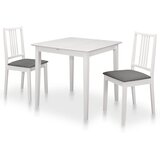 3-dijelni blagovaonski set od MDF-a bijeli | shoptok.hr