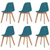 Maison Chic Jedilni stoli - Vzorci stoli 6 kosov turkizna plastika A1413, (22030997) | Shoptok.si
