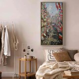  Slika - Claude Monet – The Rue Montorgueil in Paris Celebration of June 30 1894 30x60 U prirodnom drvenom okviru | shoptok.hr
