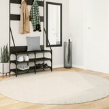 vidaXL Tepih OVIEDO kratkih vlakana bež Ø 200 cm | shoptok.hr